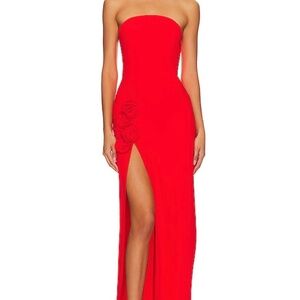 Amanda Uprichard  Crimson Wolfe Gown